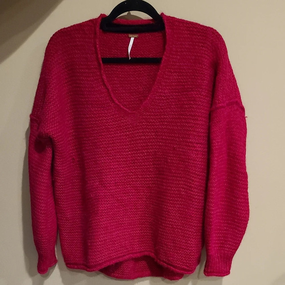 Free People Sweaters - Free People Women's pink sweater 45% alpaca size S/P